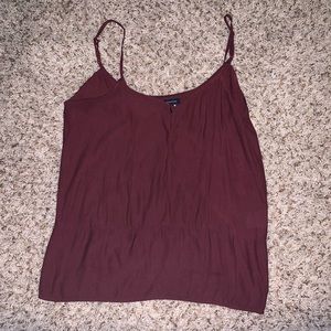 Maroon Spaghetti Strap Tank Top